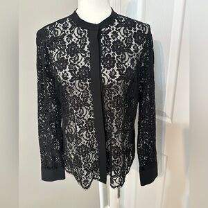 J.Crew Black Lace Blouse